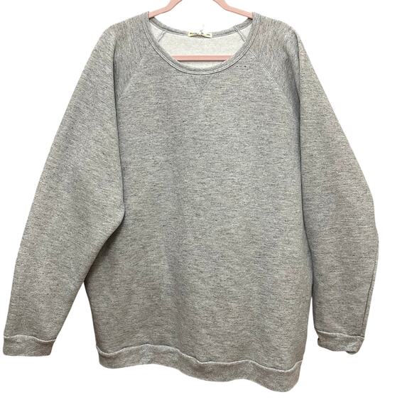 Marine Layer Men's Sherpa Crew Pullover in Heather Grey Size XXL - Picture 3 of 10